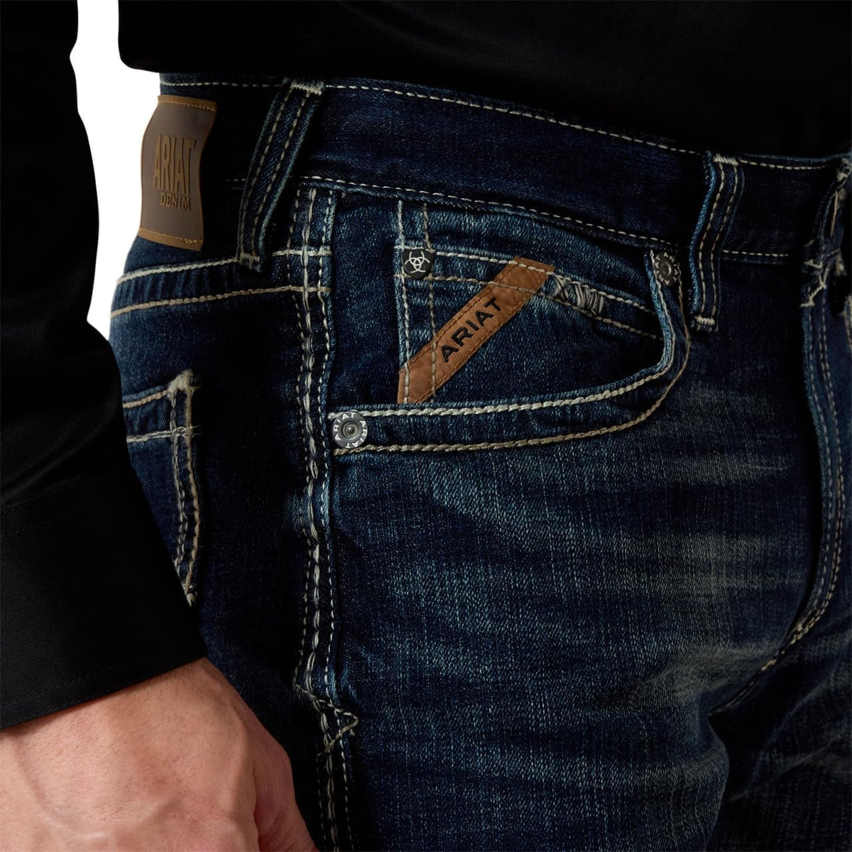 Ariat Men's M4 Low Rise Boot Cut Jeans - Relaxed Fit Denim for Comfort and Style