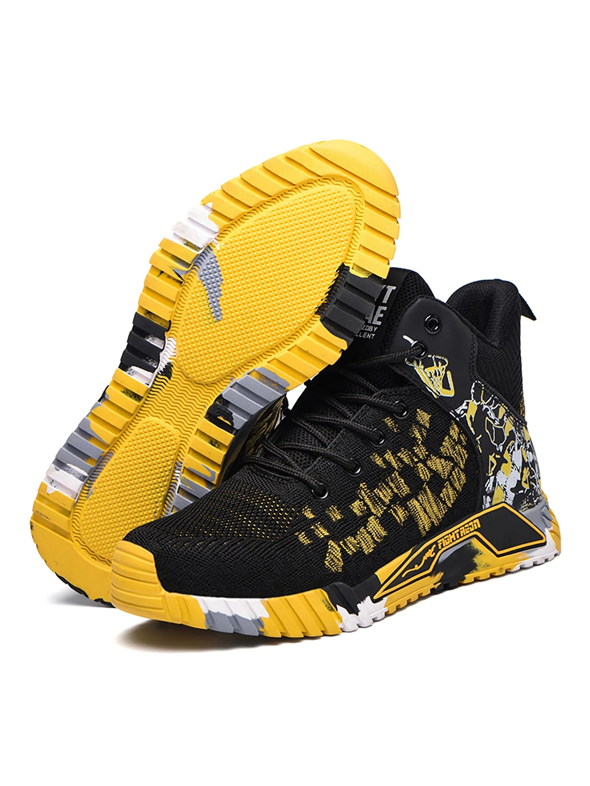 Steel Toe Boots for Men Work Safety Shoes Anti-Smash Anti-Puncture Indestructible Shoes Construction Working Boots Outdoor Security Boots Yellow