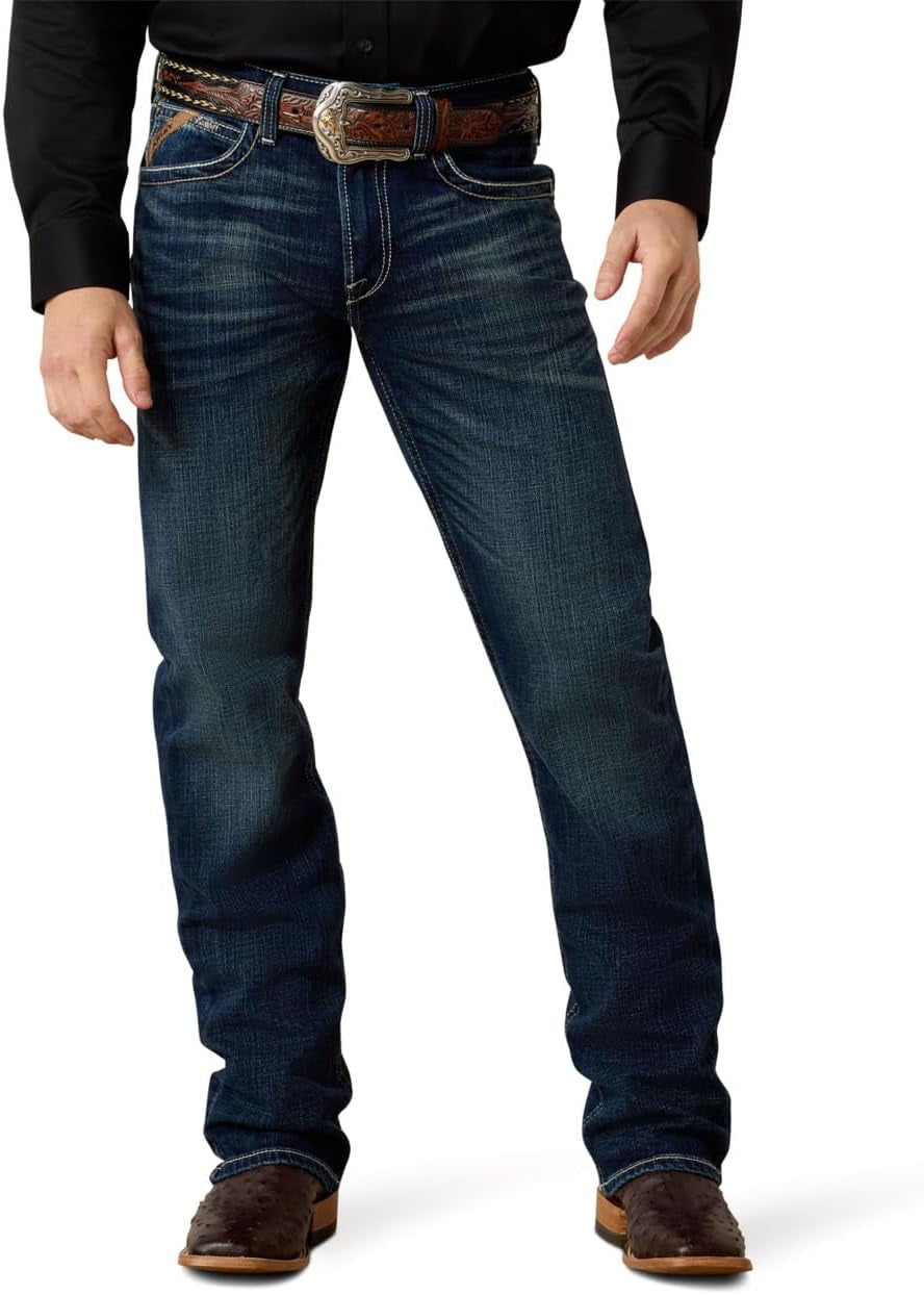 Ariat Men's M4 Low Rise Boot Cut Jeans - Relaxed Fit Denim for Comfort and Style
