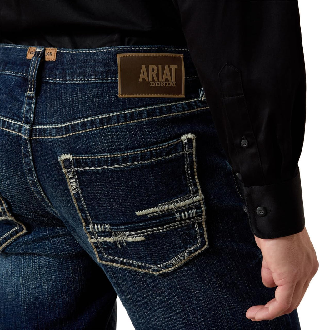 Ariat Men's M4 Low Rise Boot Cut Jeans - Relaxed Fit Denim for Comfort and Style
