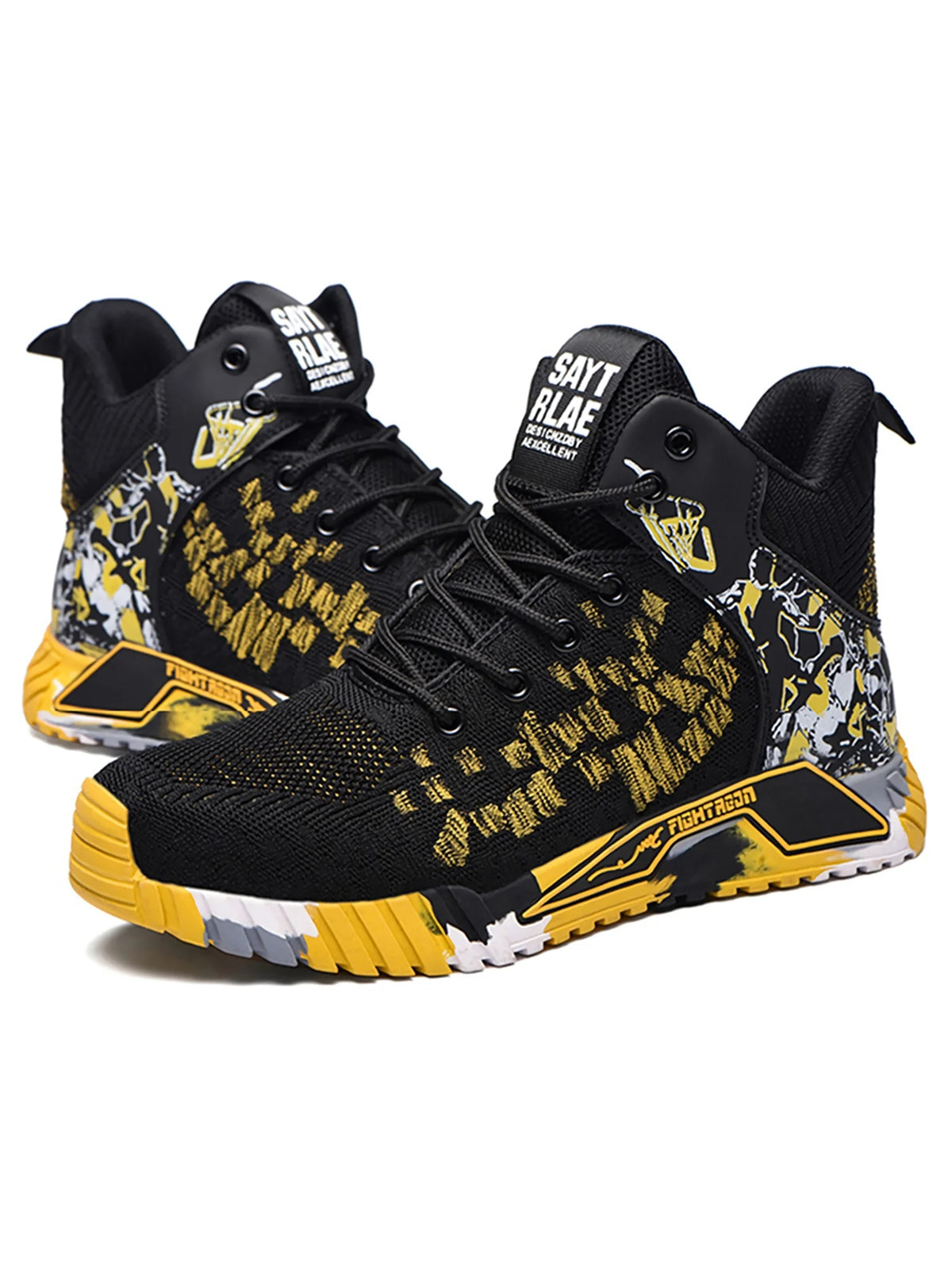 Steel Toe Boots for Men Work Safety Shoes Anti-Smash Anti-Puncture Indestructible Shoes Construction Working Boots Outdoor Security Boots Yellow