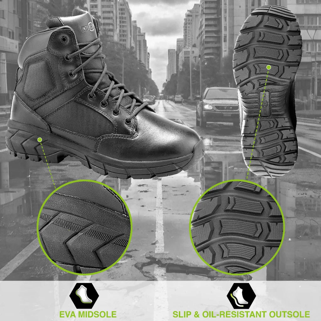 Men'S Guard Zippered 6" Soft Toe Tactical Boots