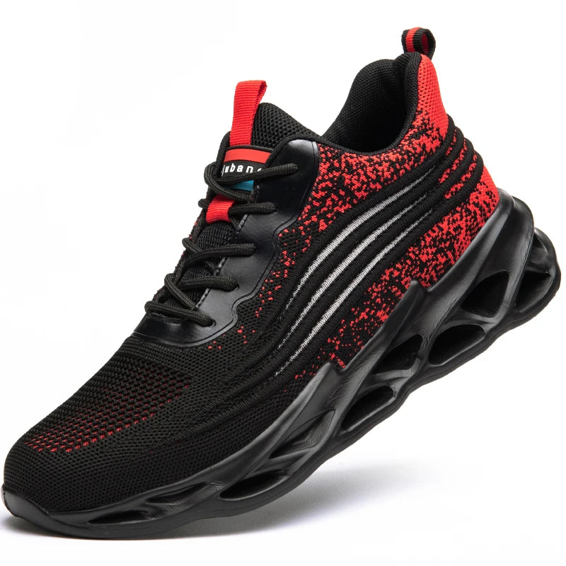 Work Boots Safety Steel Toe Shoes Men Safety Shoes Work Sneakers Indestructible Work Shoes for Men Steel Toe Cap Work Male Shoes