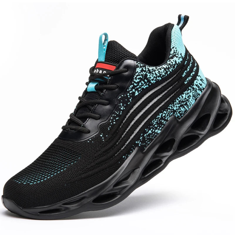 Work Boots Safety Steel Toe Shoes Men Safety Shoes Work Sneakers Indestructible Work Shoes for Men Steel Toe Cap Work Male Shoes